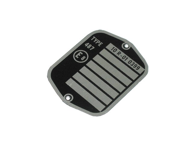 Tabliczka znamionowa elektryczna CZ 175 typ 487