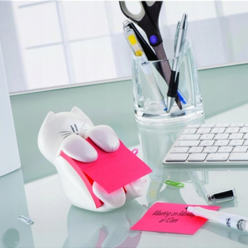 Podajnik karteczek samoprzylepnych Post-it Z-Notes Kot Marka Post-It