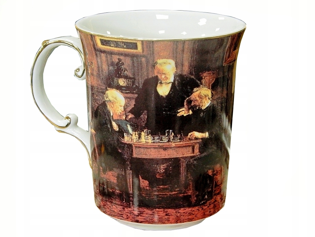 

Kubek Gracza Szachy Karty Porcelana Grawer