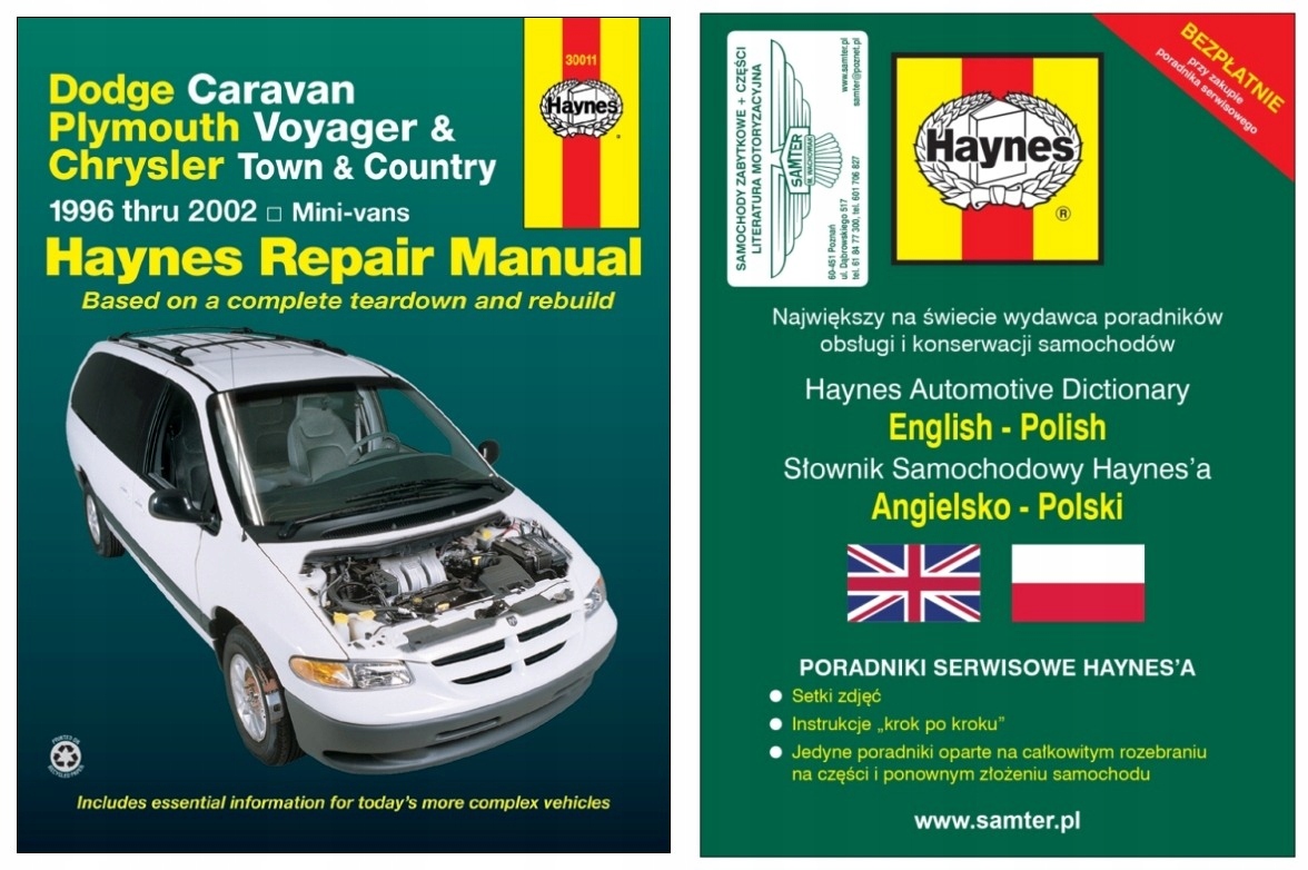 Dodge Caravan Plymouth Voyager 96-02 instr Haynes