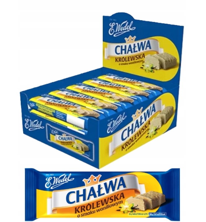 E.WEDEL CHAŁWA KRÓLEWSKA WANILIOWA 50g x 20szt