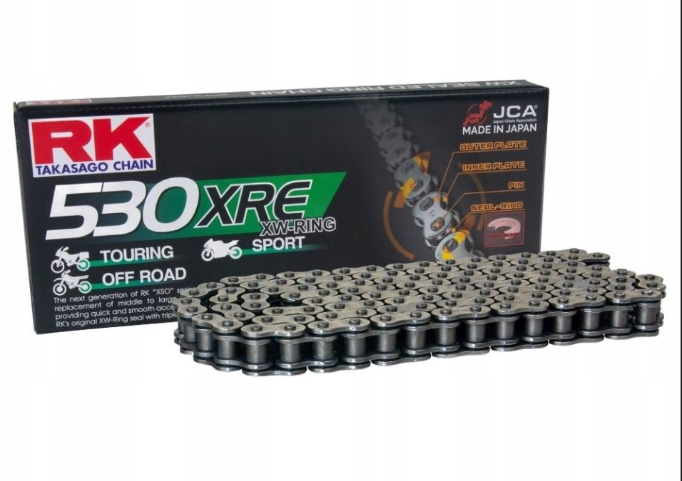 Rk Hnacia Reťaz 530XRE-122 (xw-ring) S Uzáverom (clf) V Balení Farba Sta