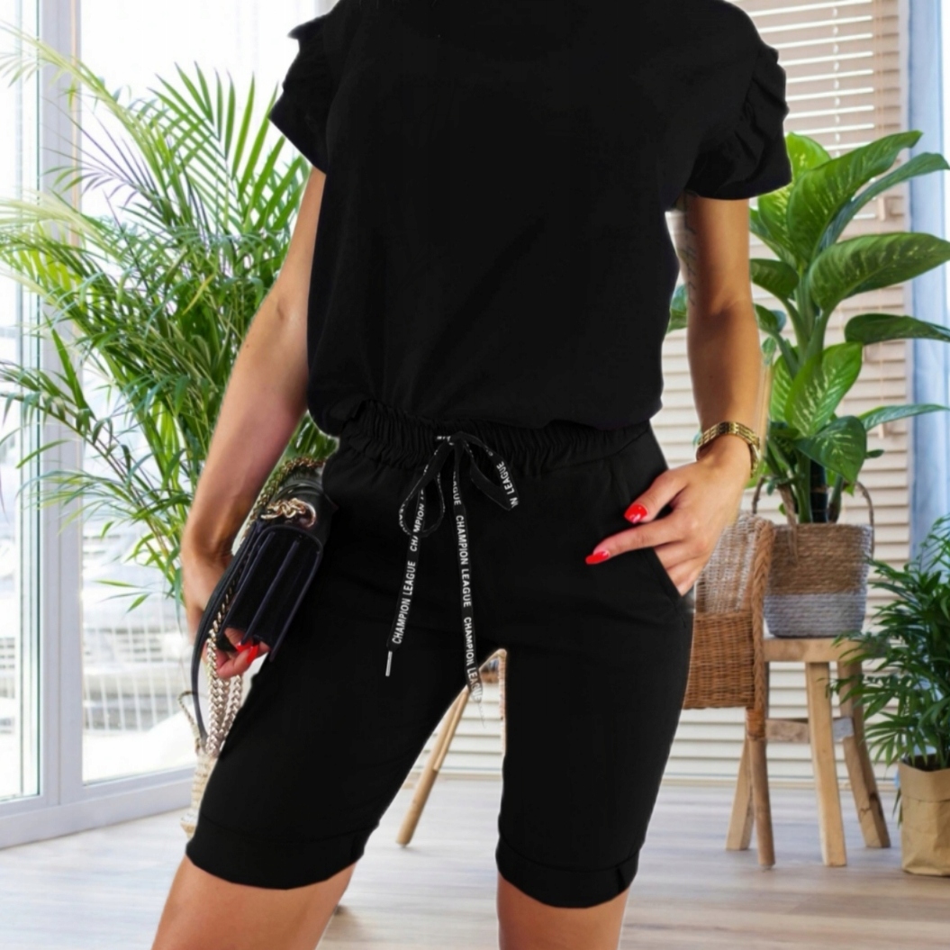 

Damskie spodenki Bermudy wiązane Kalia