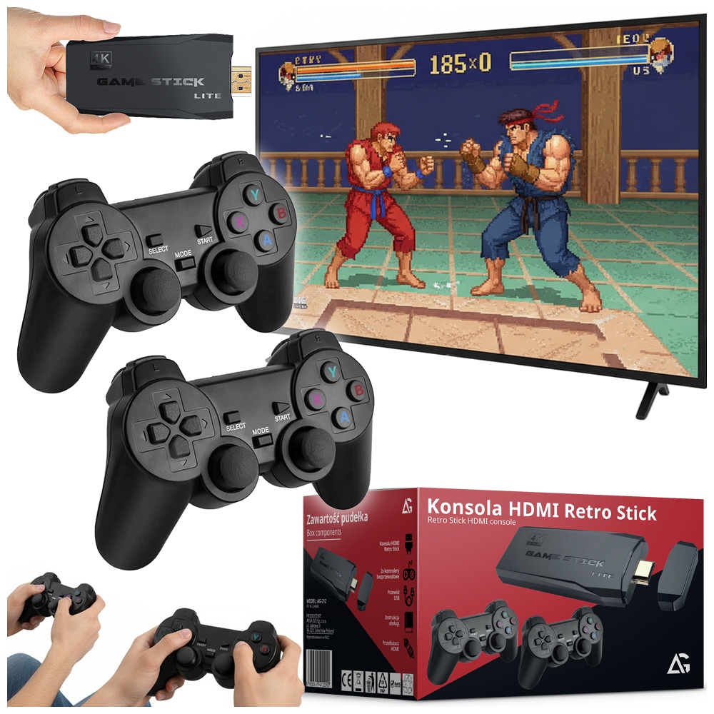 Gra Konsola Hdmi Game Box Emulator Tv 2 Kontrolery Pod Telewizor Dla Dzieci