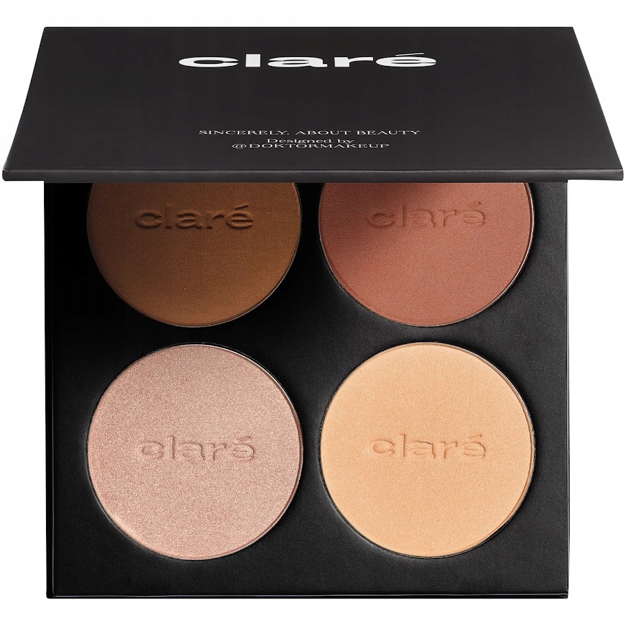 Claré Makeup Surgery Paleta na konturování obličeje Brownie 4 x 8 g