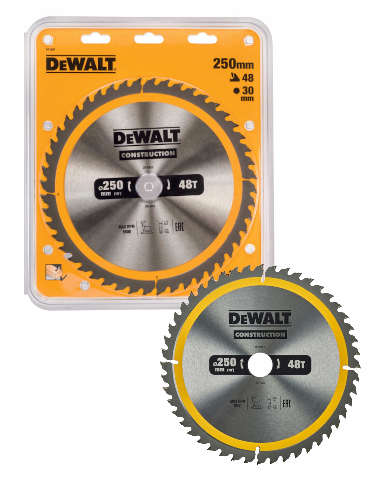 

Piła tarczowa do drewna 250mmx30mm 48z. DeWALT