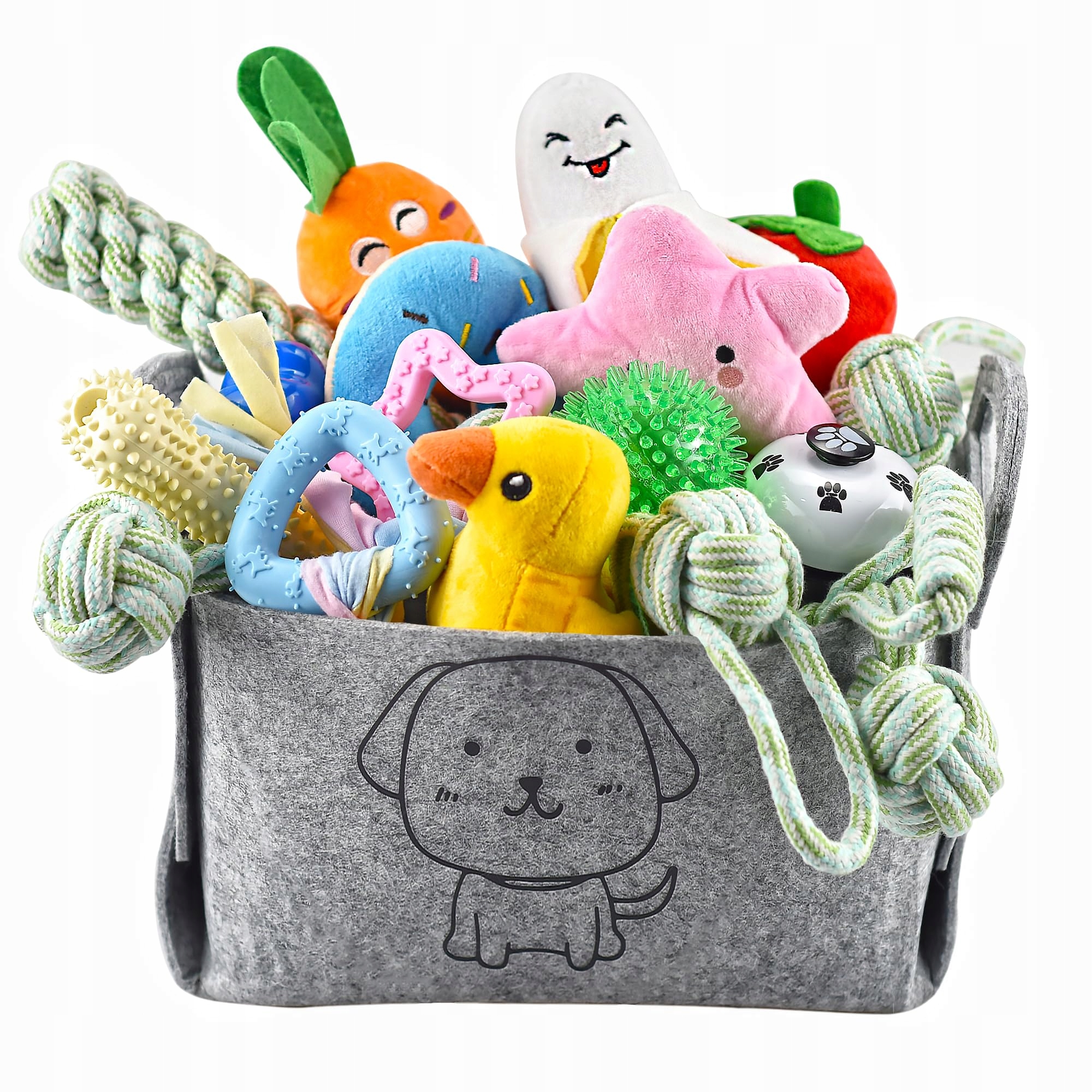 Ousiya Sada 24 hraček pro štěňata Kousátko Pískací Hračka pro psy