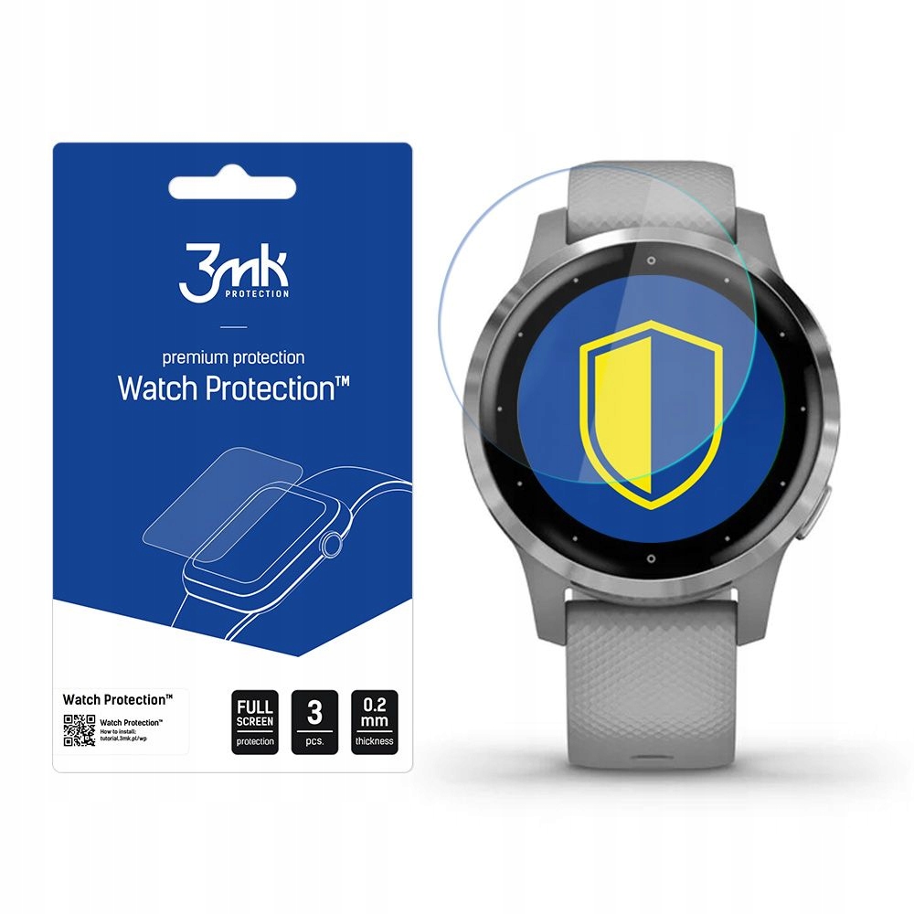 3 szt. Folia ochronna do Garmin Vivoactive 4S 3mk Watch Protection