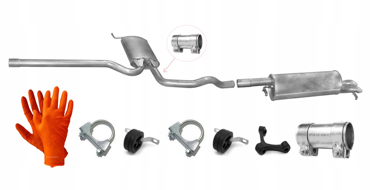 Vw Passat B5 1.9 66kW (1996-2000) Sedan Kombi Tlumič Středový Koncový