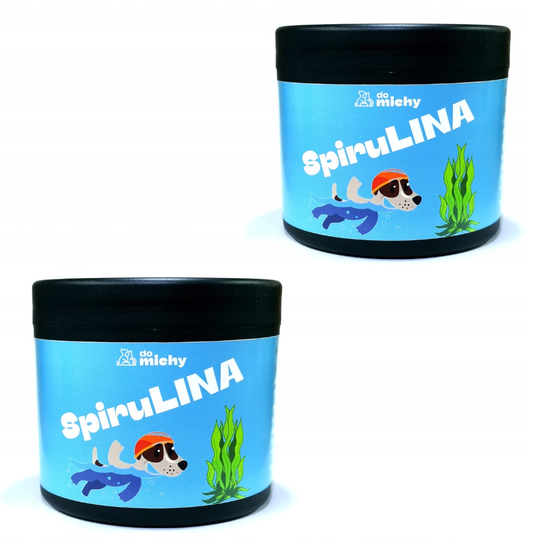 Levně Spirulina pro psa a kočku prášková, zdravé řasy Do michy 2x200 g