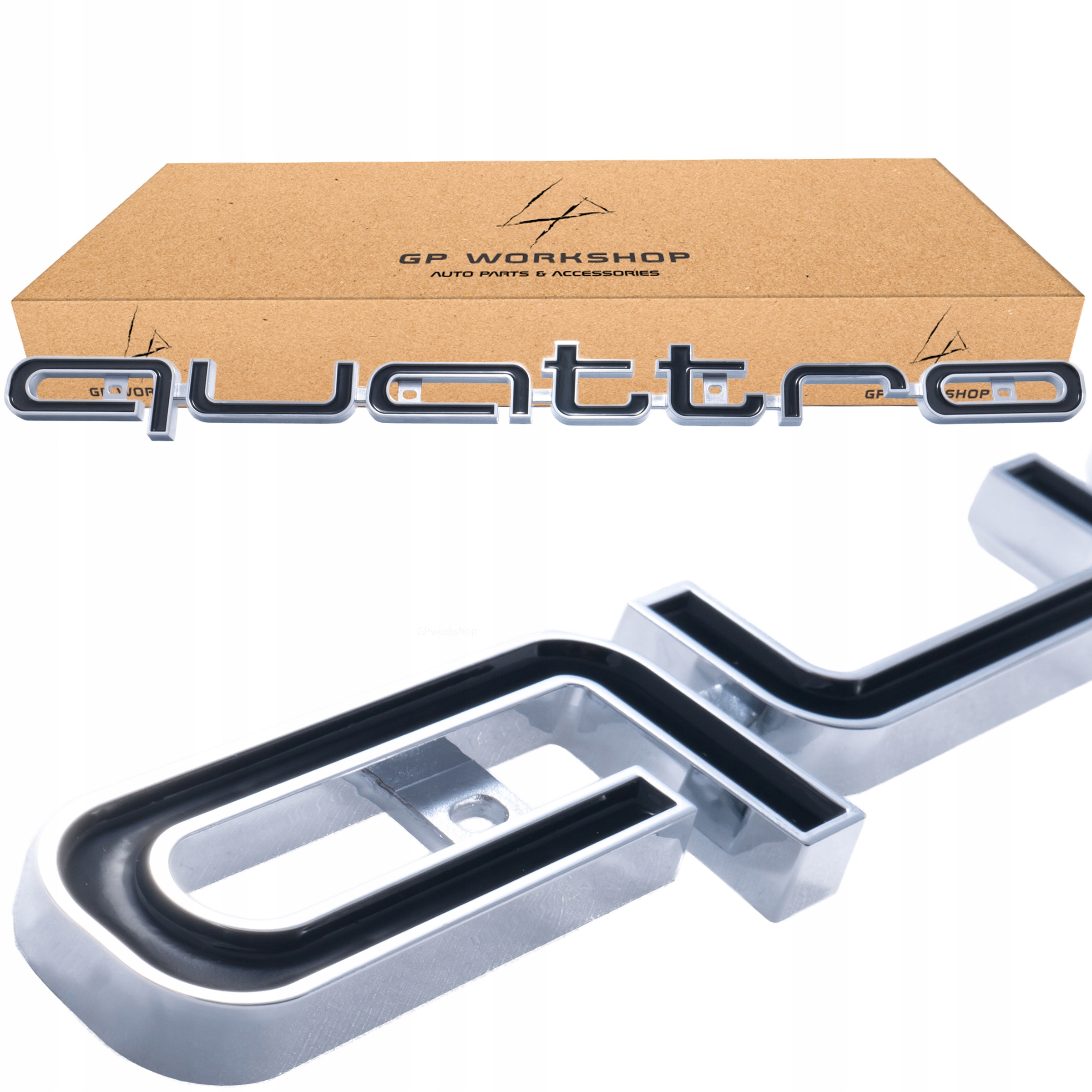 

Audi Quattro Emblemat Znaczek Napis Logo Na Grill