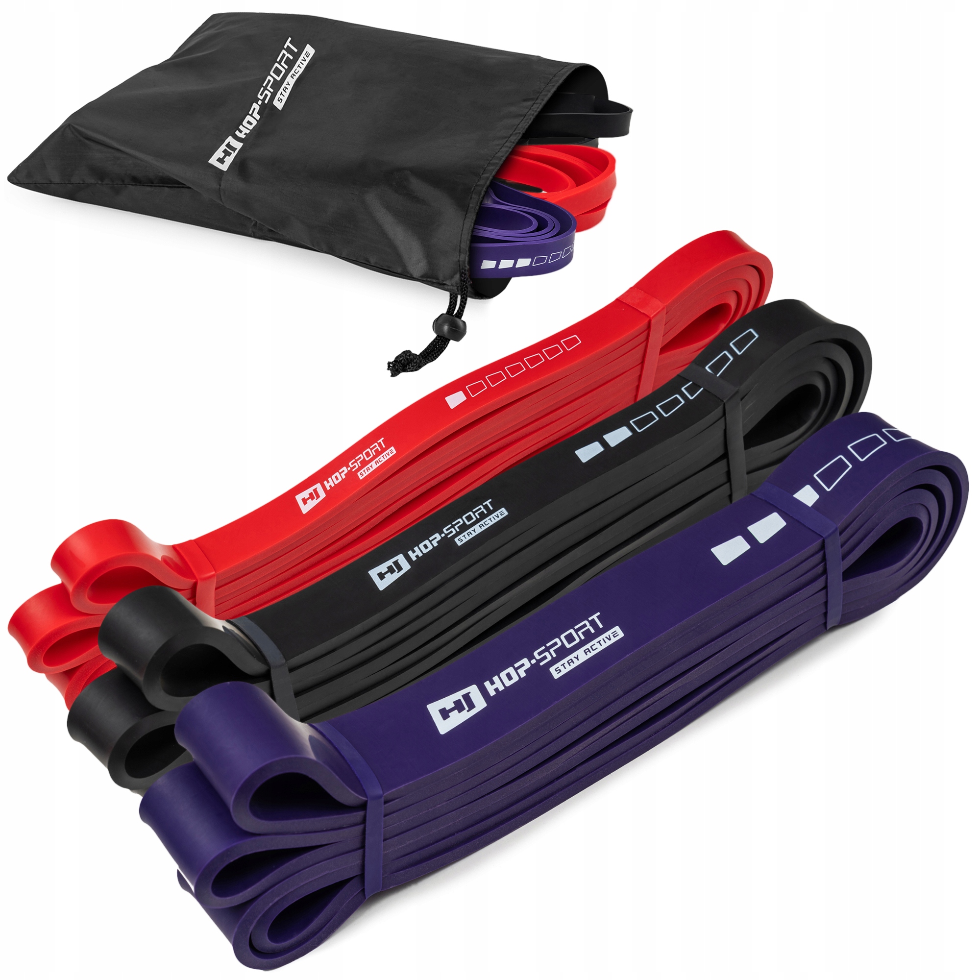 

Zestaw 3 gum oporowych power band fitness 7-39 kg
