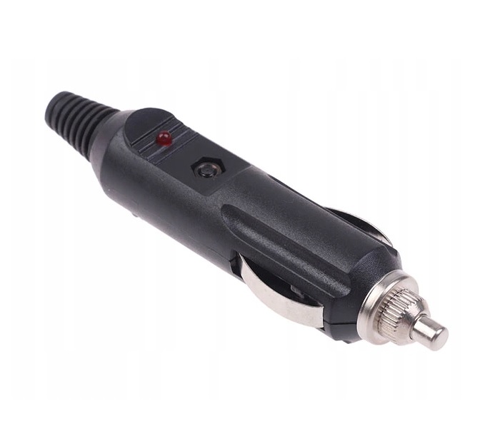 Wtyczka zapalniczki z bezp.+ dioda sygnalizująca zasilanie 10A 12V/24V