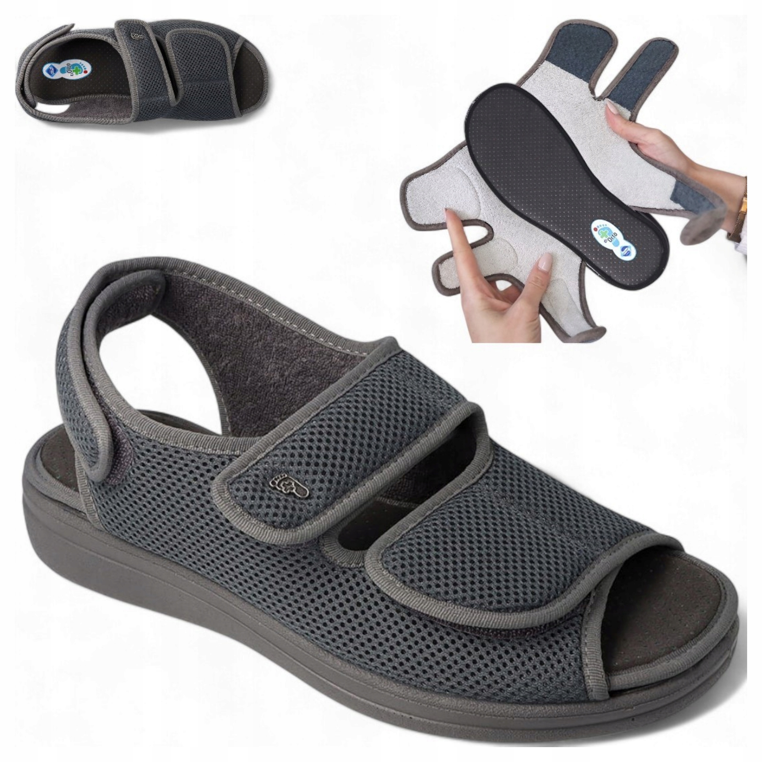 Pohodlné pánské sandály Papuče 45 Na Suchý Zip Dr Orto Zdravotní