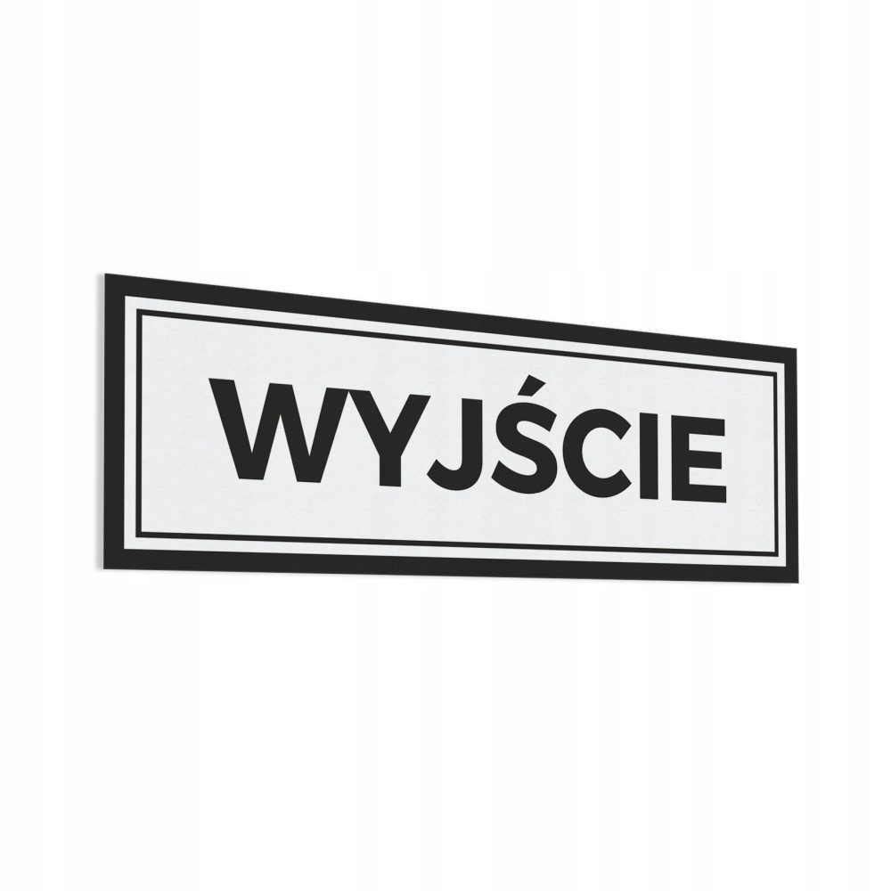 

Wyjście naklejka 10x30