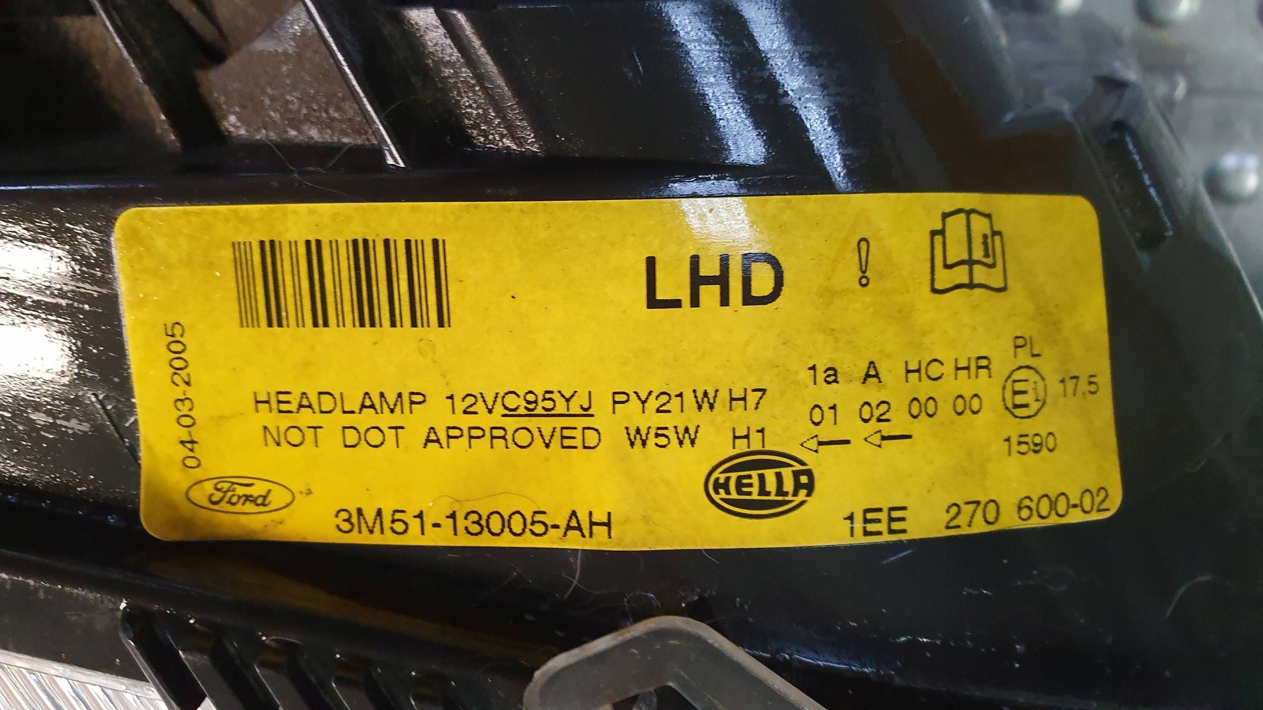 light front right FORD C-MAX MK1 03- 3M51-13005-AH