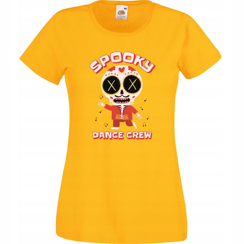 

Koszulka spooky dance halloween XL żółta