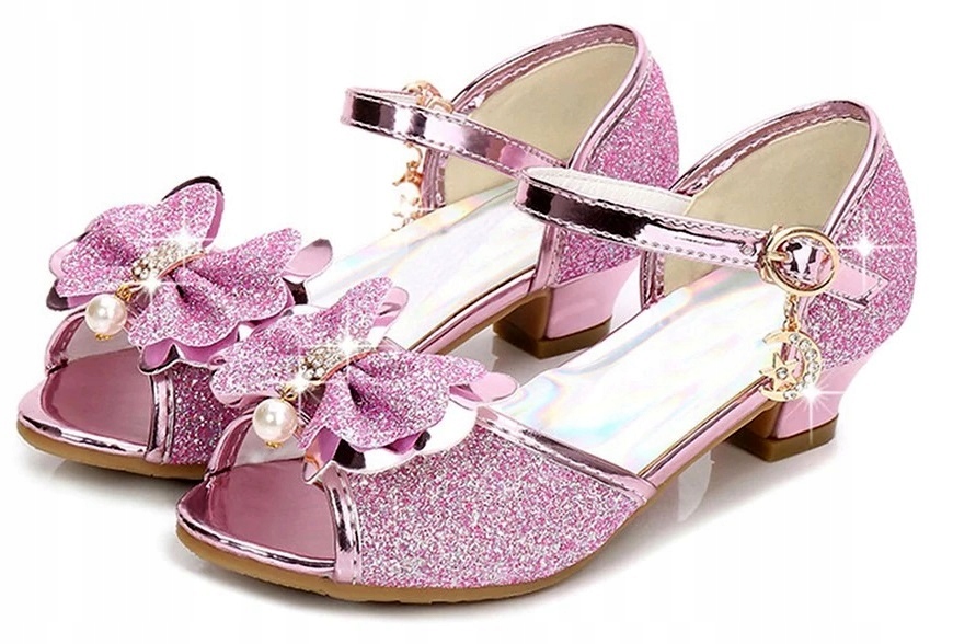 

Buty Buciki Na Obcasie Dla Księżniczki Różowe r.30