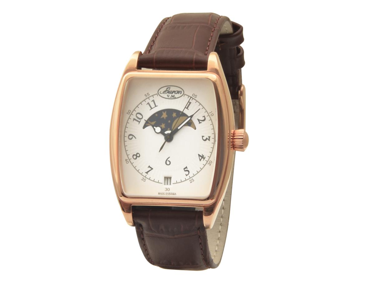 Poljot Buran 26664-0239310 den a noc růžové zlato Tonneau Limited