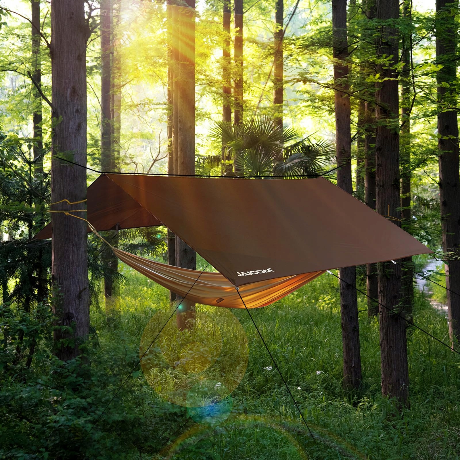 JAICOM Plandeka Wodoodporna 3x5M Lekka UV Ochrona Do Kempingu i Tarasu — miniatura 6