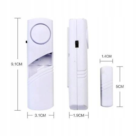 Alarm DO drzwi okien okna na baterie antynapad EAN (GTIN) 5905247508874