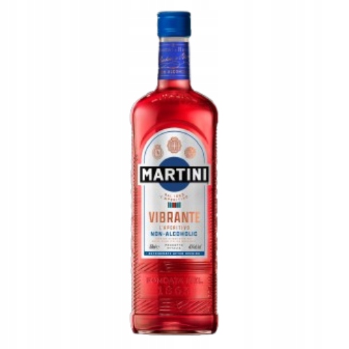 Levně Nealkoholické víno Sladké Růžové Martini Vibrante Nealkoholické 750 ml 0%