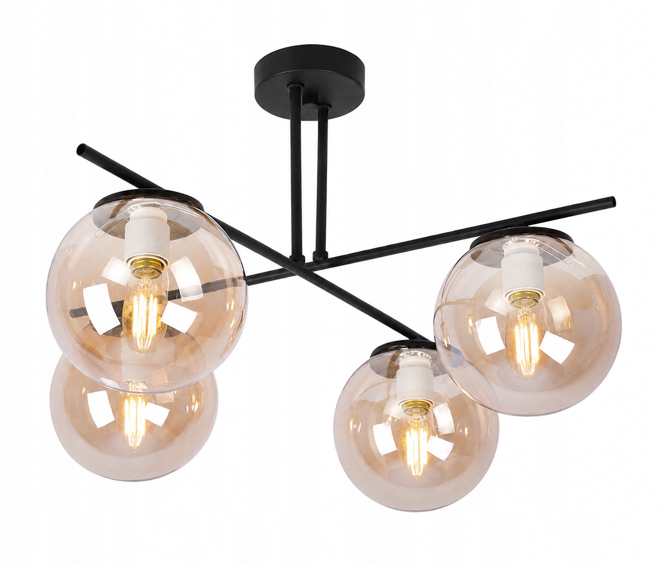 Závěsné Stropní Svítidlo Lustr Černý Loft Moderní Led Nad Ostrovem Koule