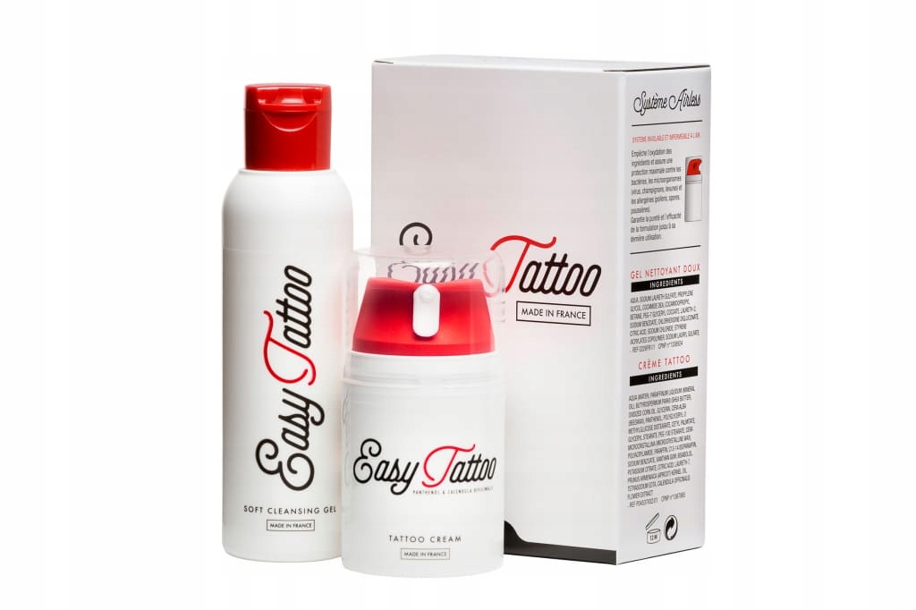 

Zestaw do tatuażu Easy Tattoo Krem 50 Żel 125