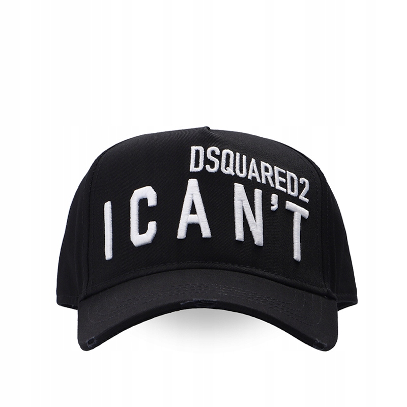 Dsquared2 – černá čepice s vyšitým logem I'cant