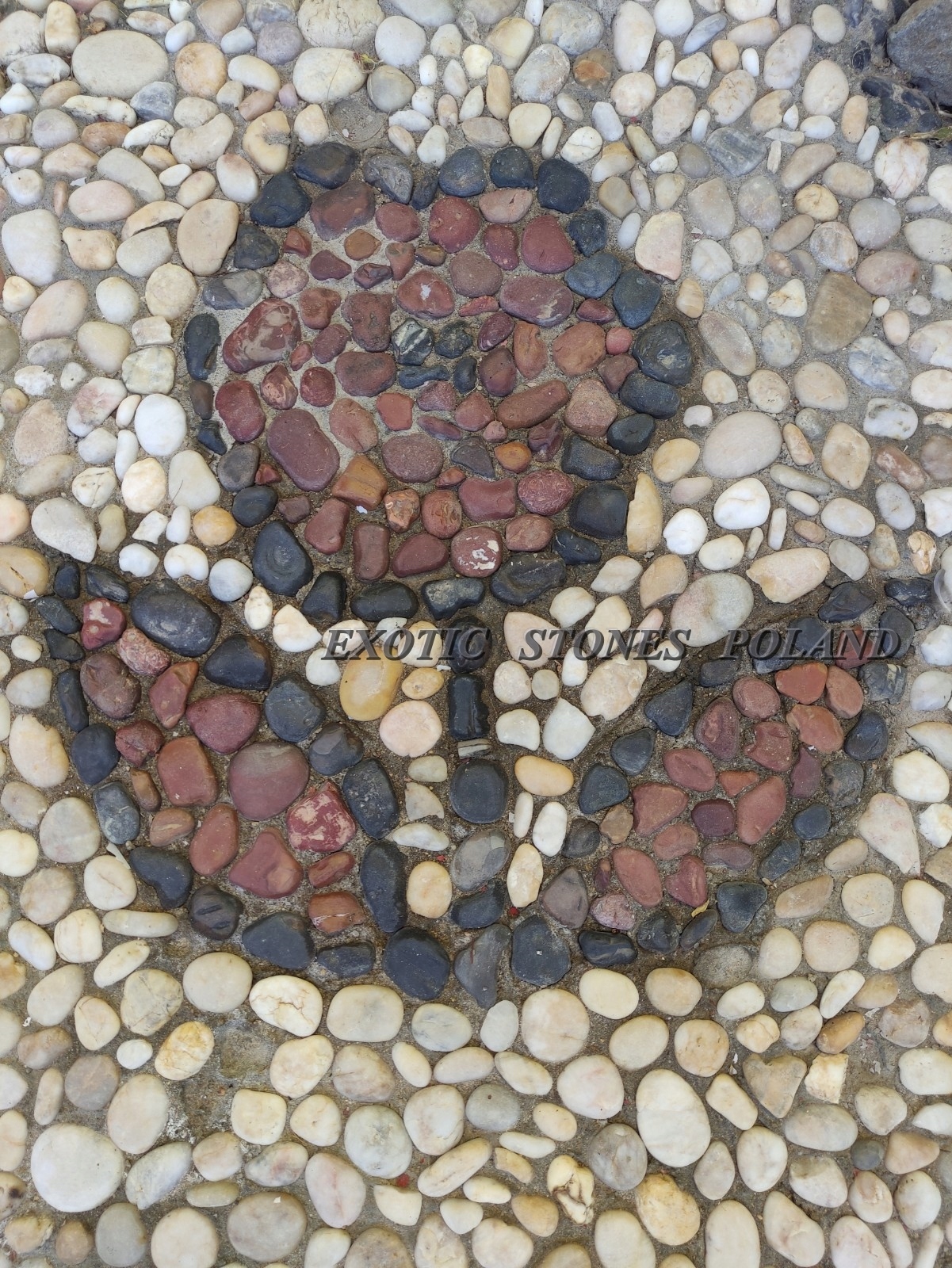 Oblázek přírodní egypt bordo africký hnědý leštěný kámen 1-3 cm 25 kg