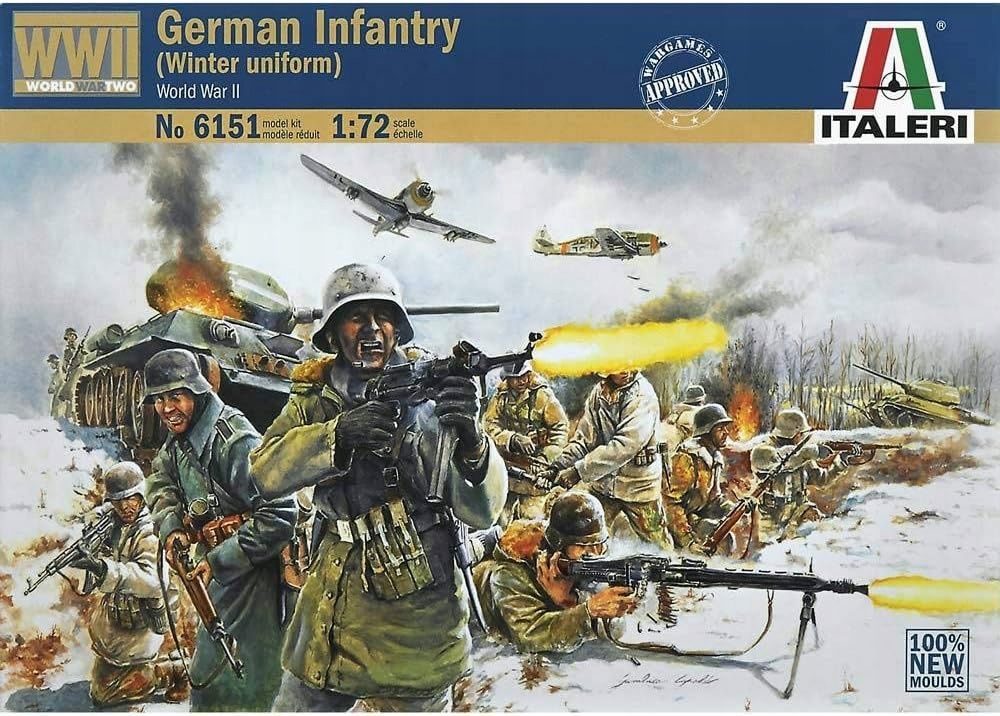 Italeri German Infantry 1:72 36 zimní figurky 510006151