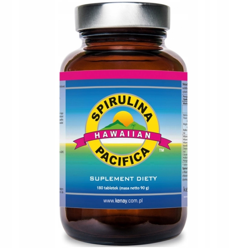 

Spirulina Hawajska Pacifica Kenay Ag 180 tabletek