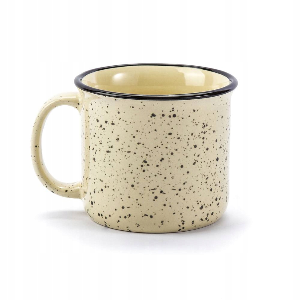 

Kubek Ceramiczny Kropki Kremowy 430 ml