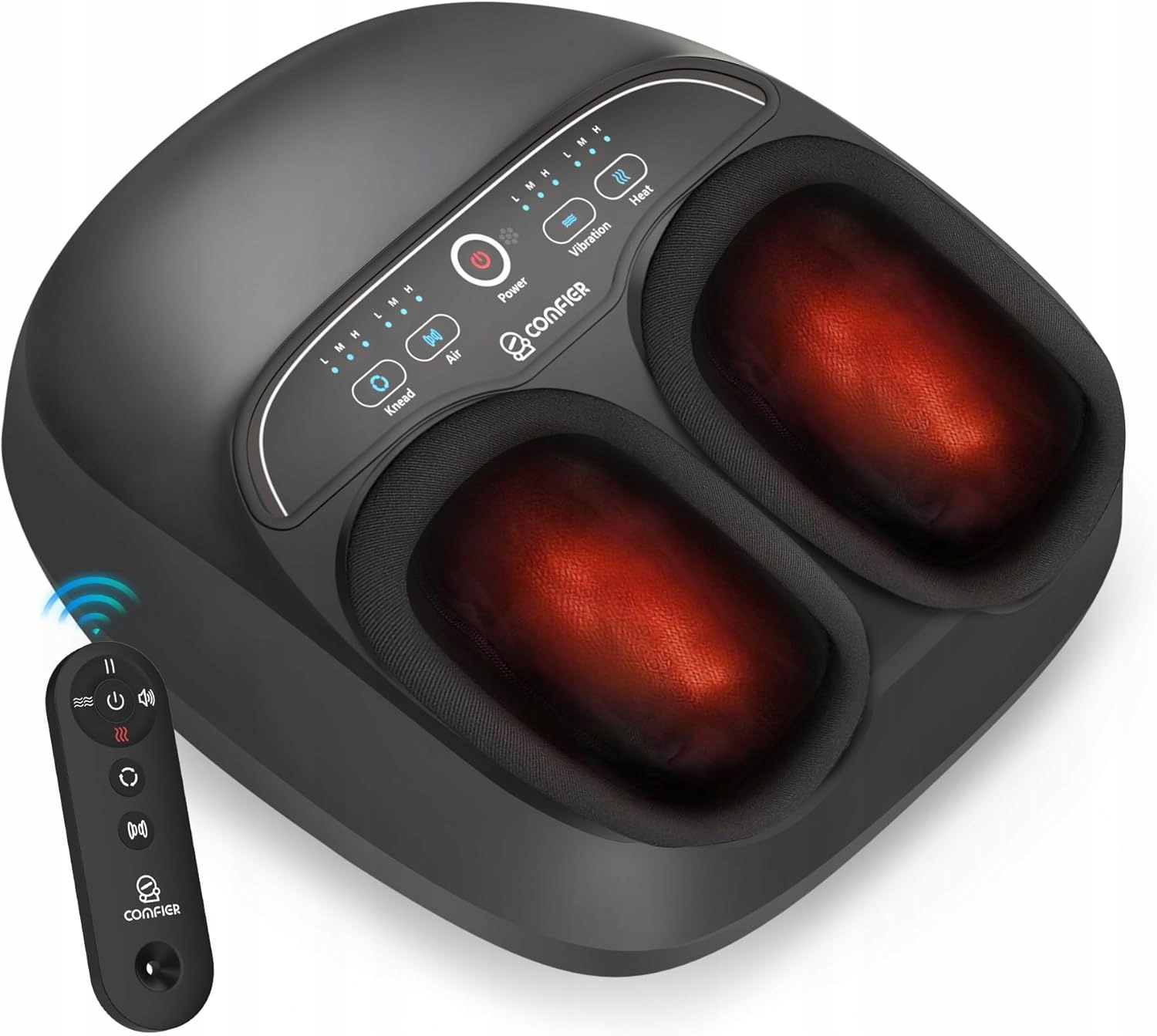 Masażer do stóp Comfier Shiatsu CF-5310 z podgrzewaniem Funkcja pauzy Pilot