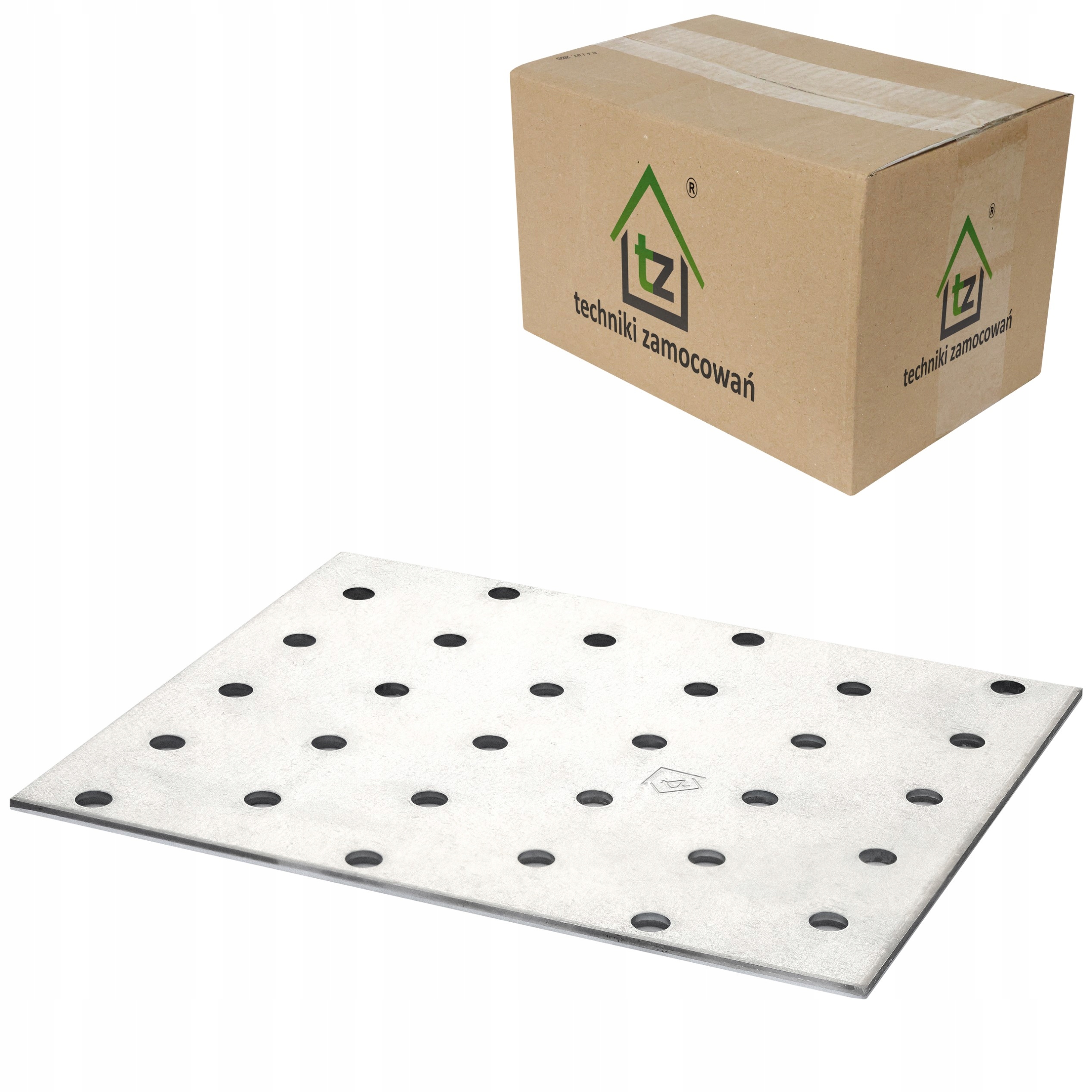 Perforované destičky 100x120 x 2 mm 50 ks Tesařské spojky ploché PP43
