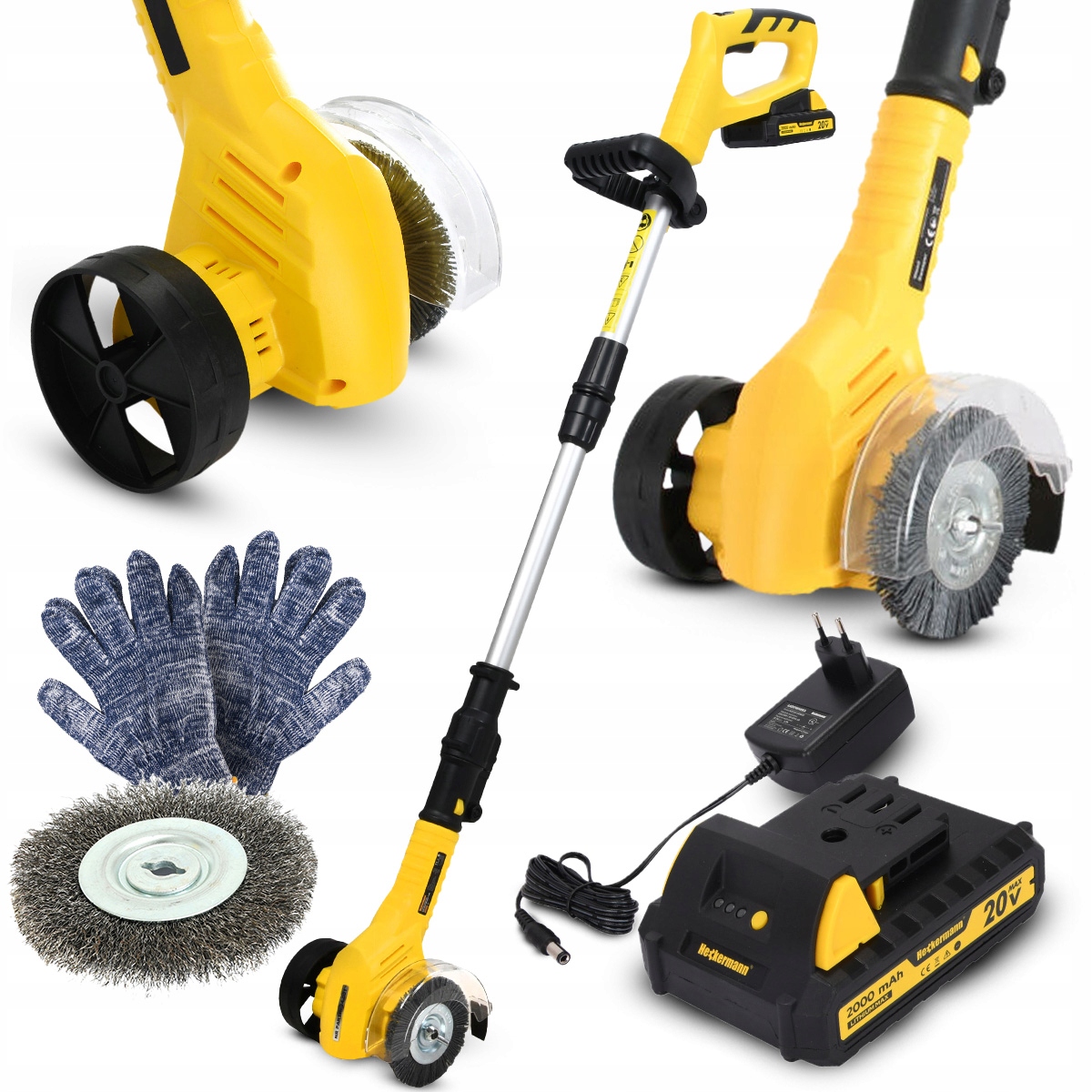 Elektrická Kefa Na Čistenie Dlažobných Kociek A Akumulátorových Škár 20 V