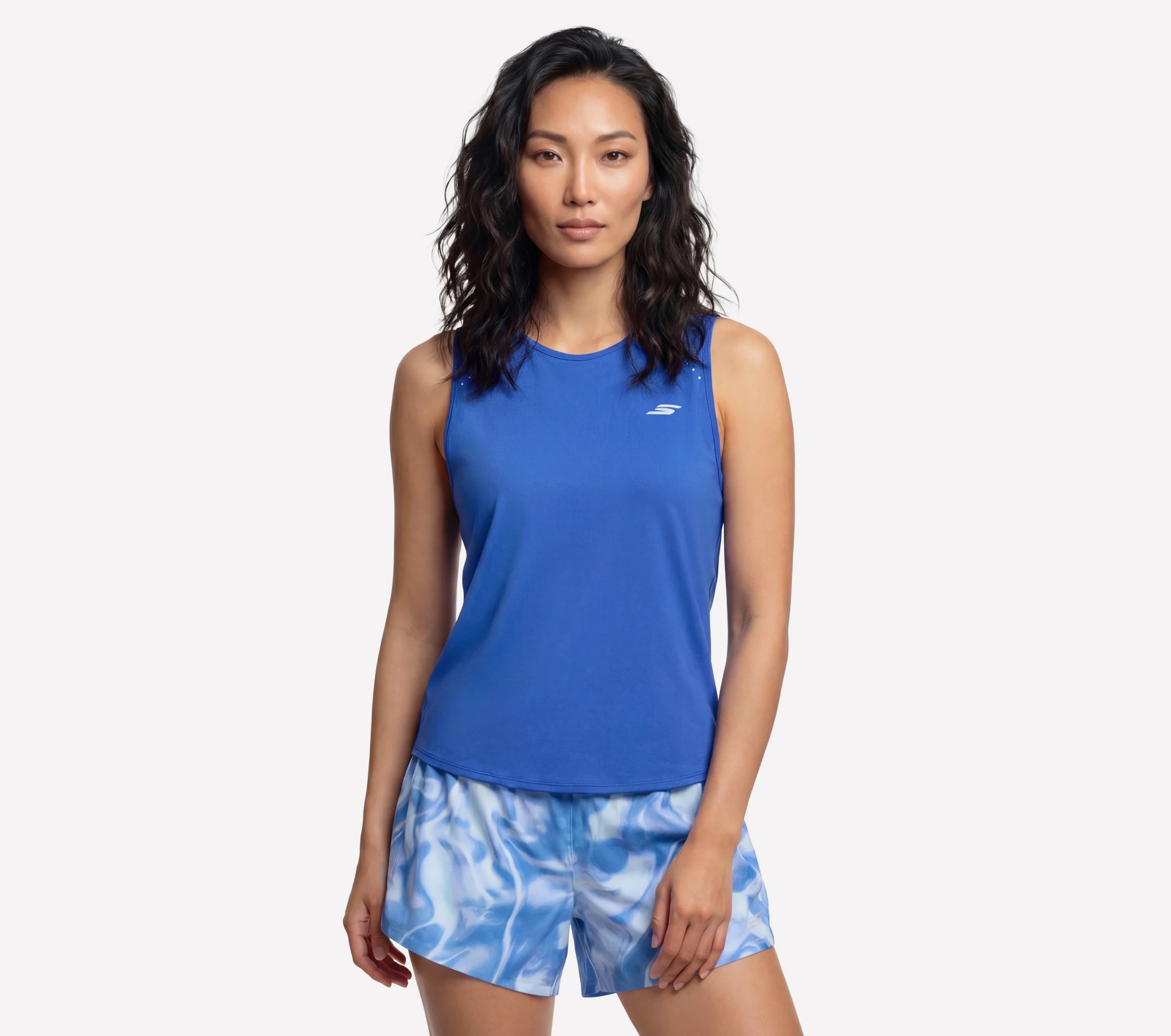 Tričko Skechers Stride Performance Tank modré TT68 Blgd