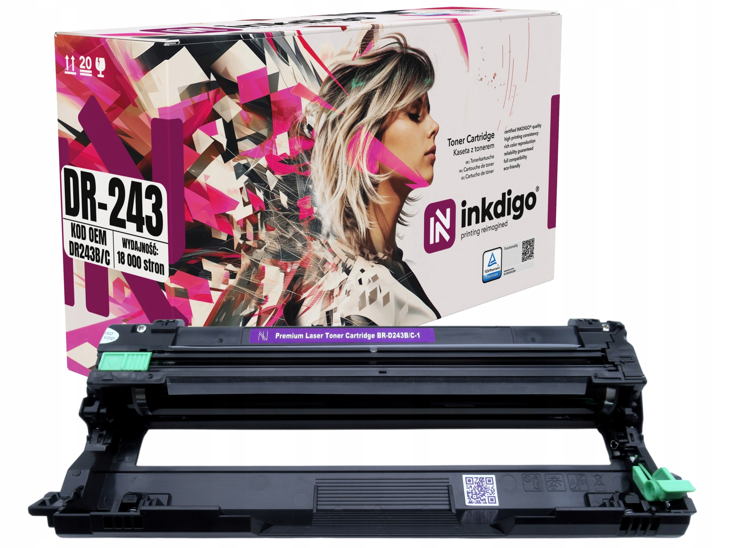 Bęben Inkdigo czarny (black) do Brother