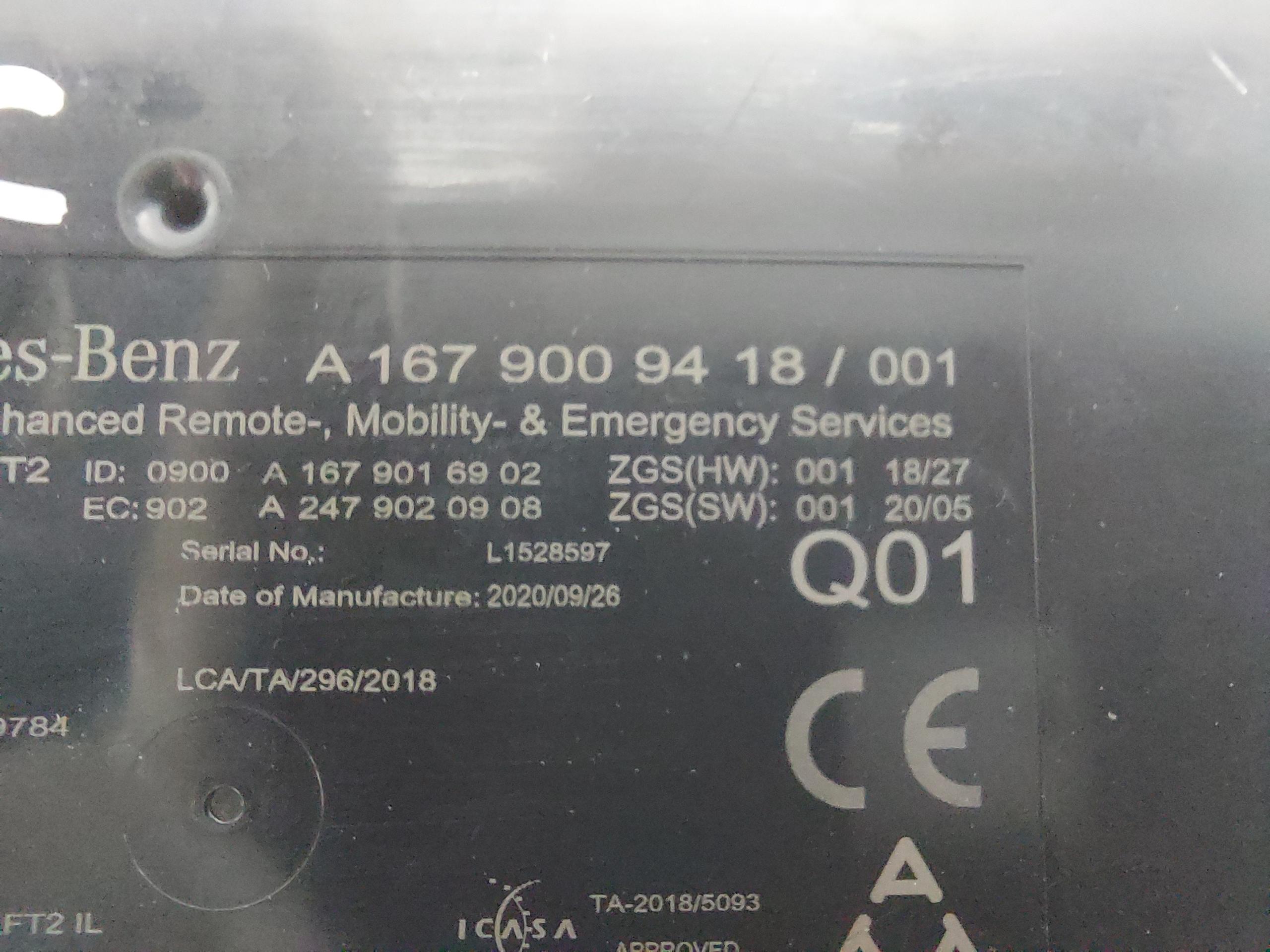 Mercedes EQC 400 W293 module control unit A1679009418-JLK01
