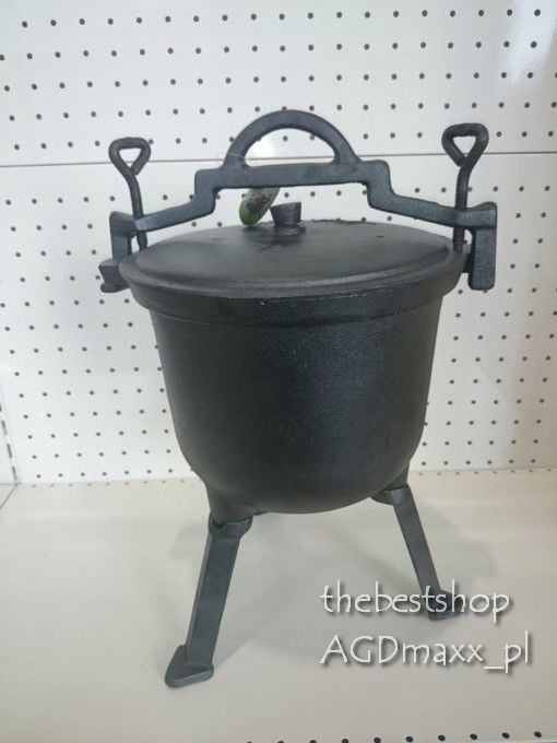 KOCIOŁEK garnek ŻELIWNY 5L prażonki SPRAWDZONY Pojemność 5 l