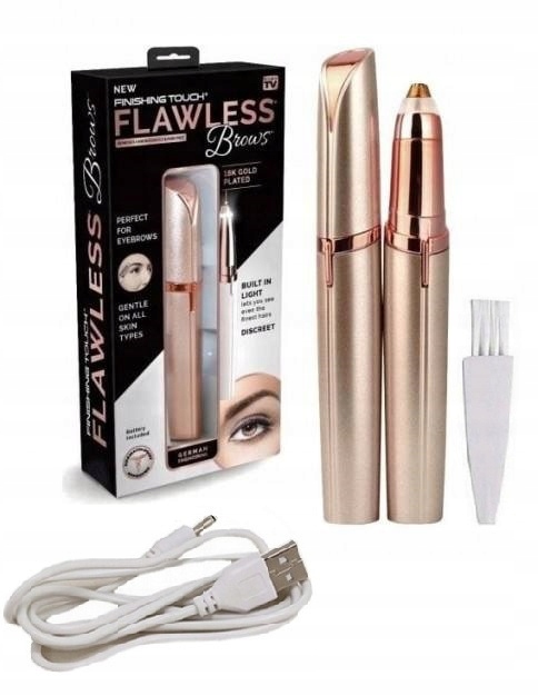 DEPILATOR TRYMER DO BRWI TWARZY Flawless Brows USB Marka inna marka
