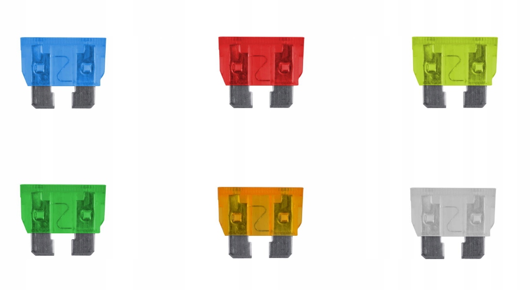 ZESTAW BEZPIECZNIKI SAMOCHODOWE 120 SZTUK 5A-30A Marka Geko