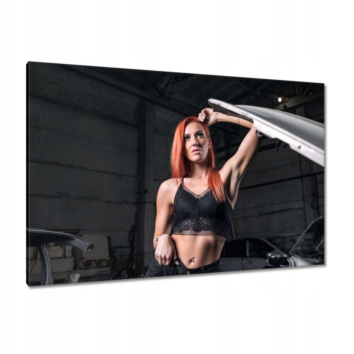 Obrazy 120x80 Ruda pod kapotou Maska Auto