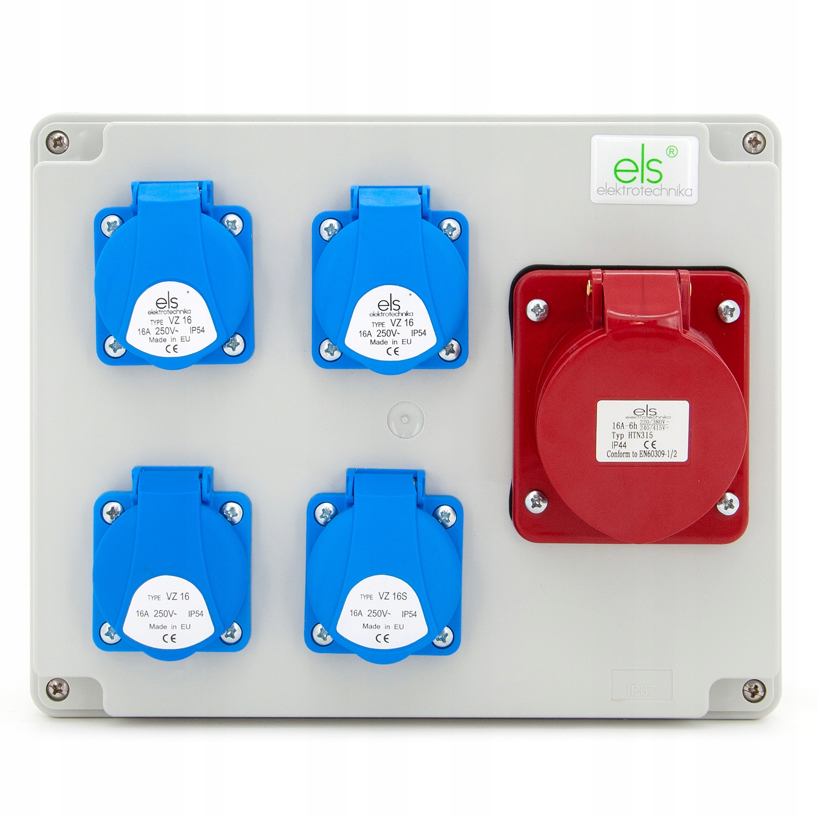 Stavební Rozvaděč Krabice 16/5 4x230V IP44