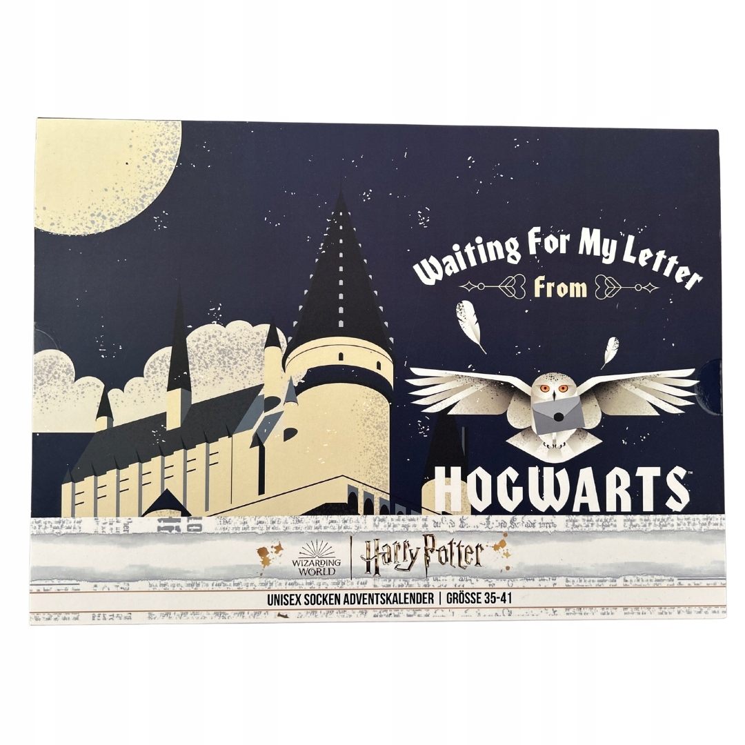 Adventní kalendář s ponožkami Harry Potter (12 párů) 35-41