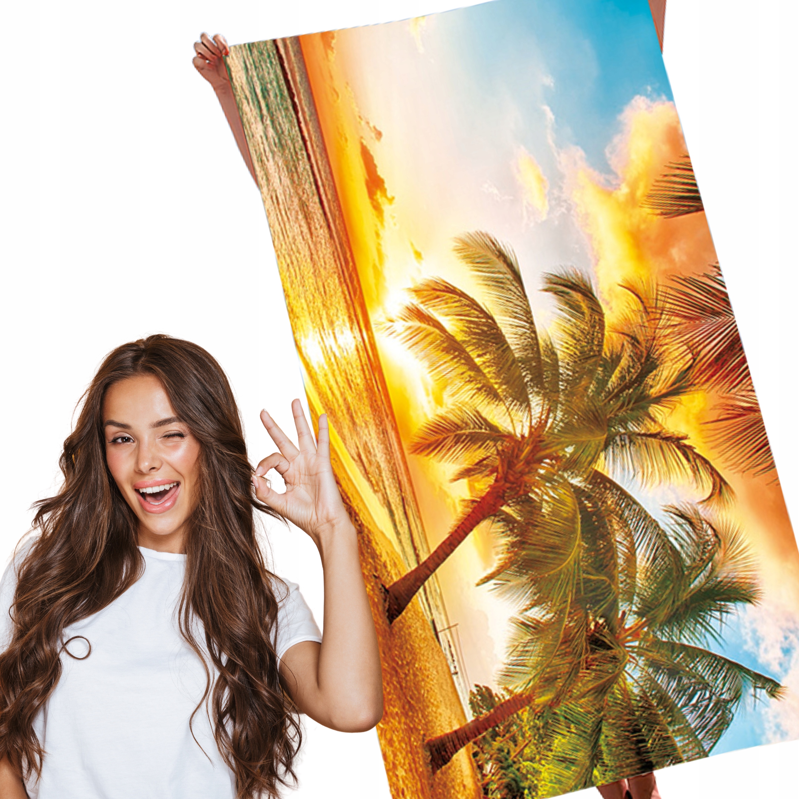 RĘCZNIK PLAŻOWY SZYBKOSCHNĄCY DUŻY KĄPIELOWY SUMMER 150 X 210 RĘCZNIKI XXXL