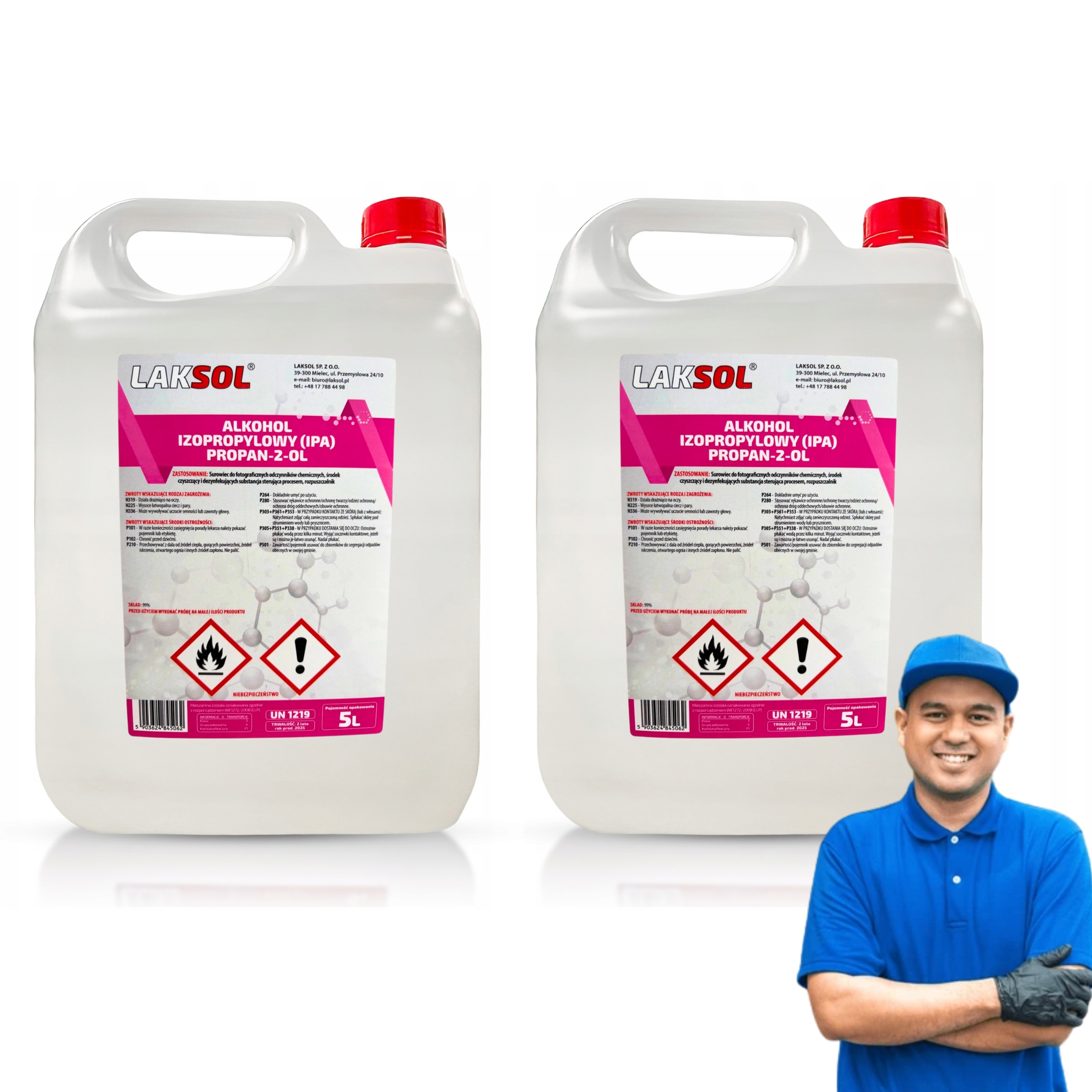 10L Ipa Isopropylalkohol Isopropanol 99% 2x 5L pro čištění