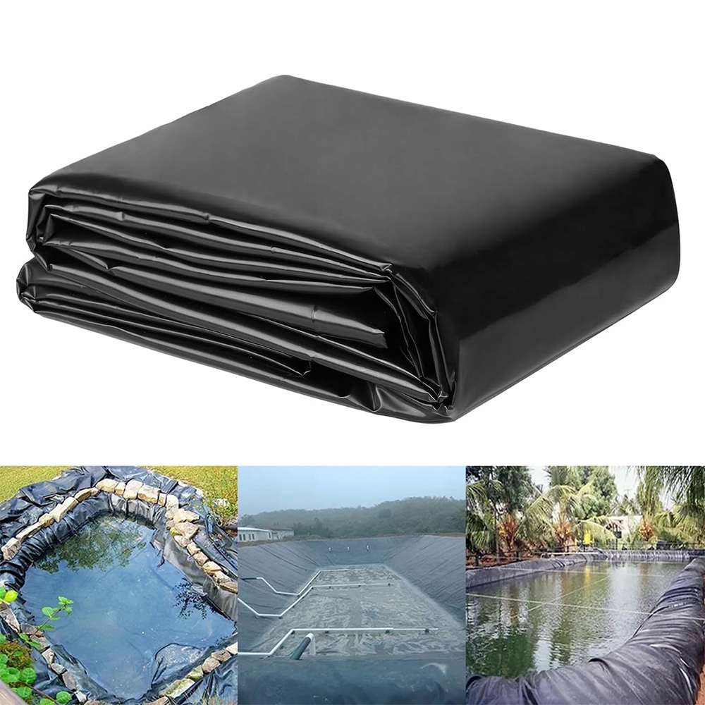 Koberec do jezírka Hdpe 3mx6m 0.5 mm Černá podlahová krytina do zahradního jezírka