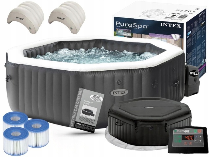 Dmuchane ogrodowe SPA Hydromasaż Intex 28458 PureSpa 201cm WiFi