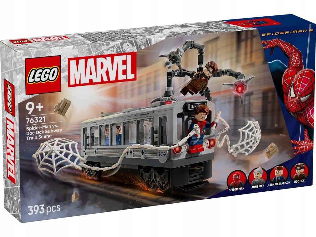 Lego 76321 Heroes Spider-Man versus Doc Ock – scéna v metru